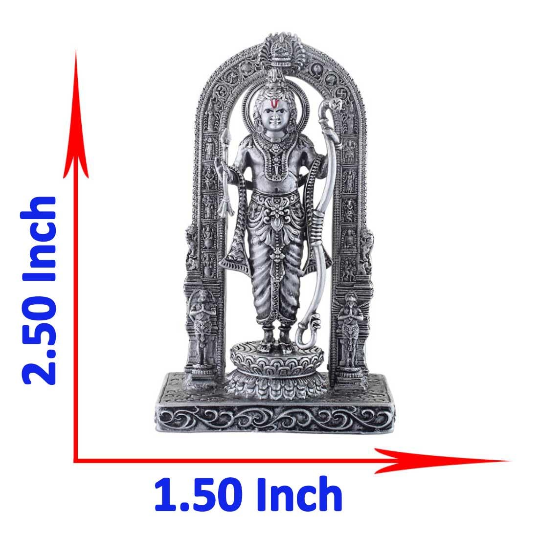 Shree Ram Idol Solid Silver Figurine Deity Statue of Lord Rama