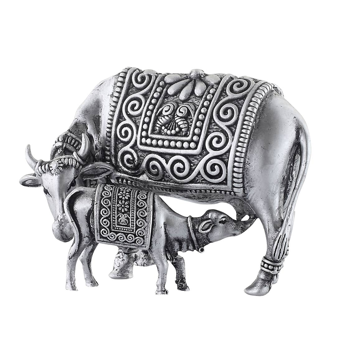 silver cow calf idol