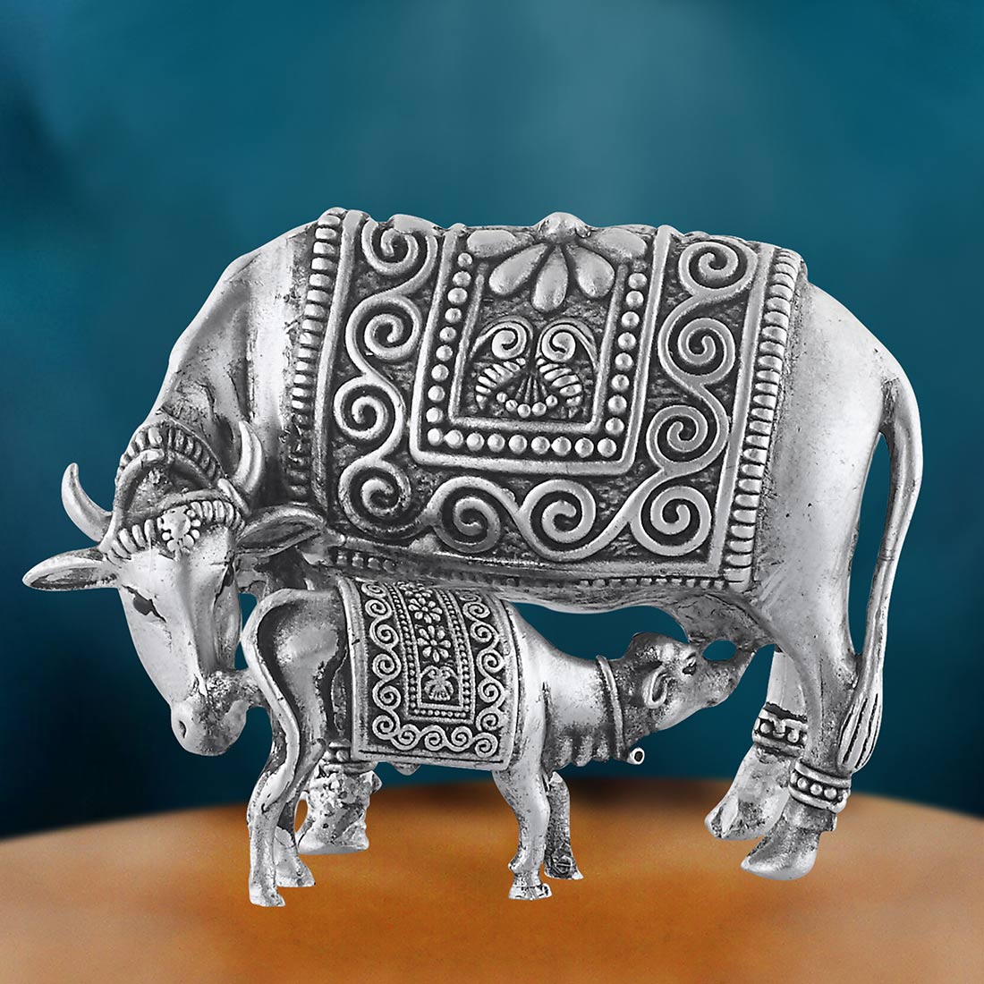 925 silver cow idol