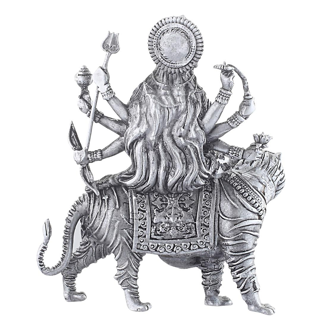 reverse angle of maa durga idol