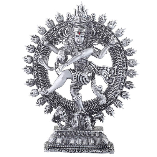 silver natraj shiva