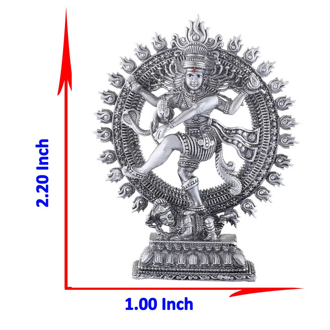 size of natraj idol