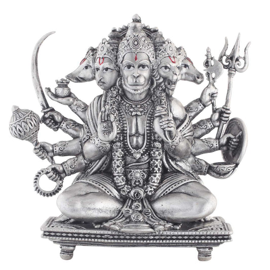 2-Inch_panchmukhi_hanuman_silver_idol