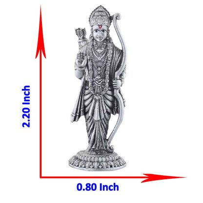 size of silver ram idol