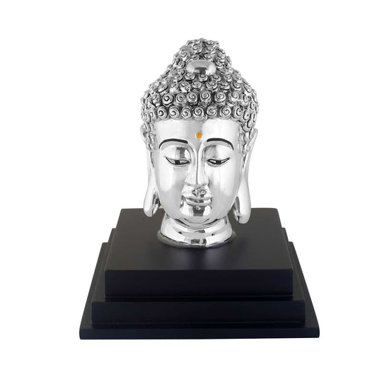 silver-budhha-head-statue