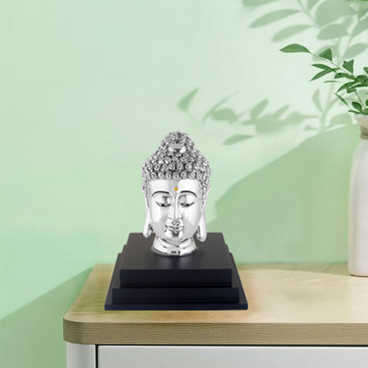 silver-budhha-head