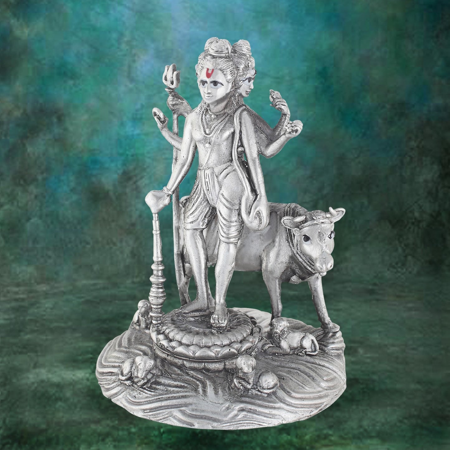 silver_dattatreya_god