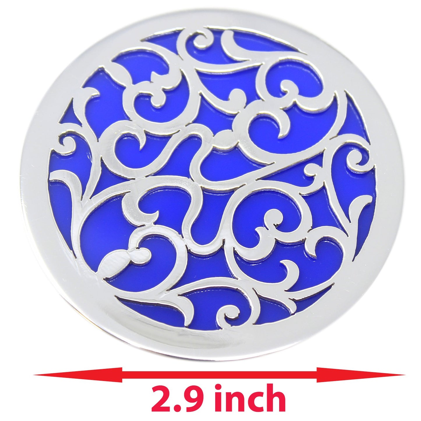 Silver Blue Coasters