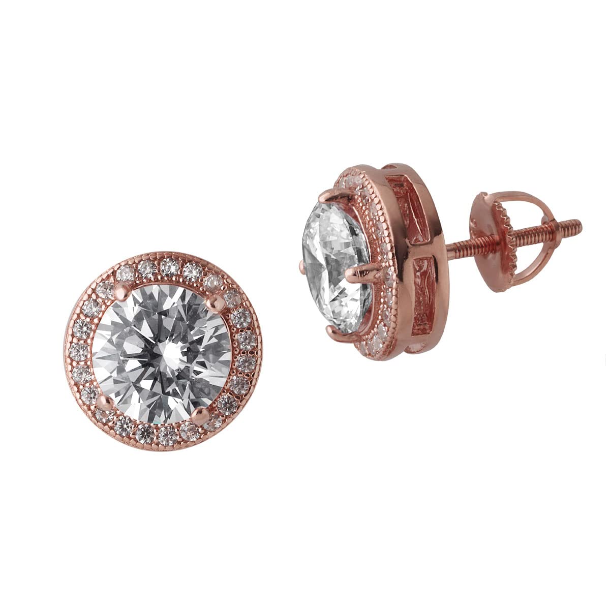 Rose gold deals color earrings