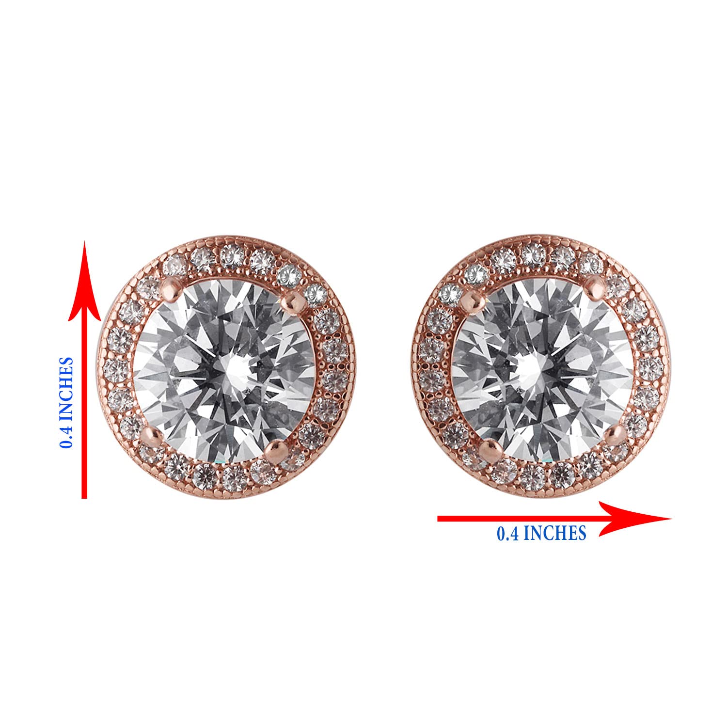 Big Solitaire Stud Earrings