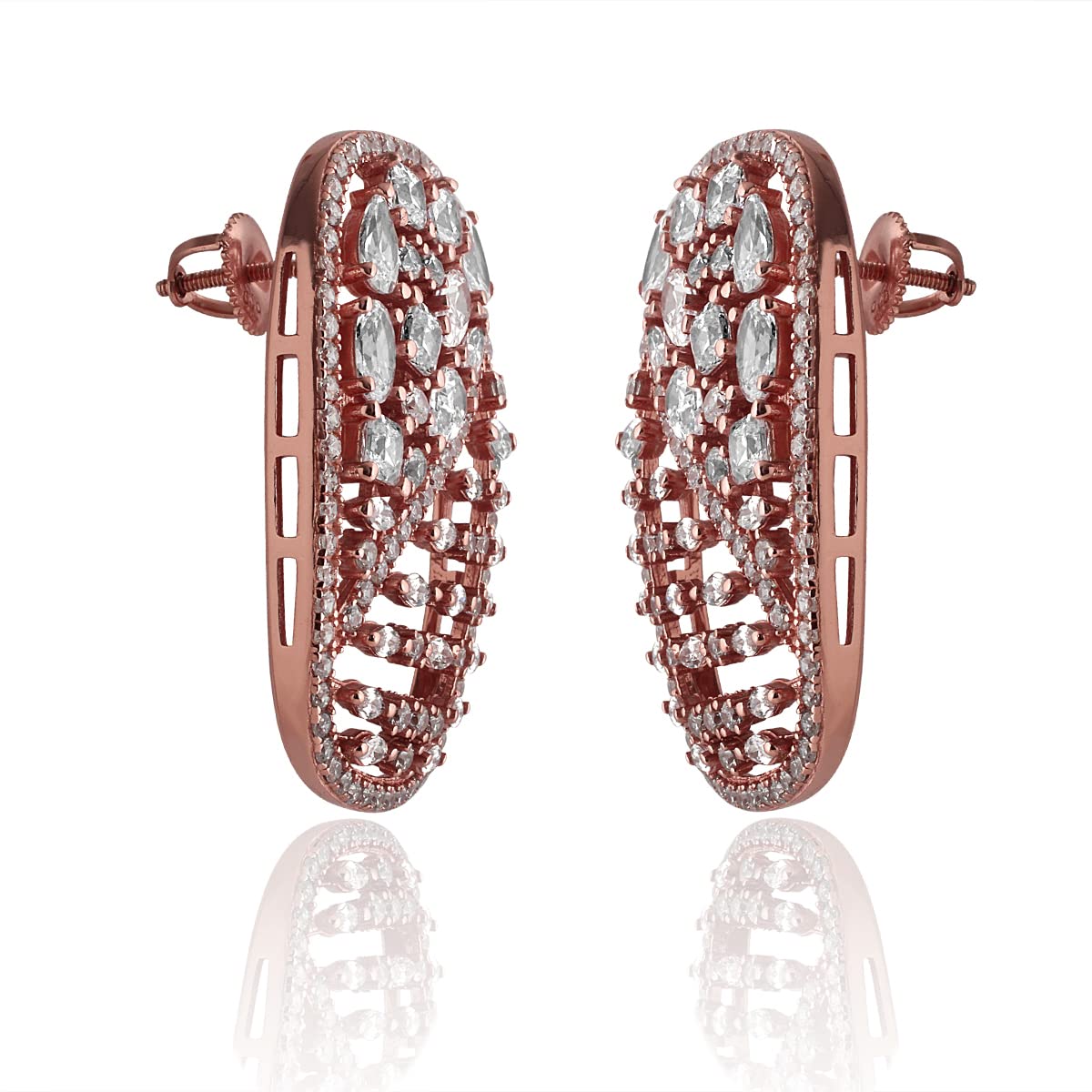 Pure silver earrings