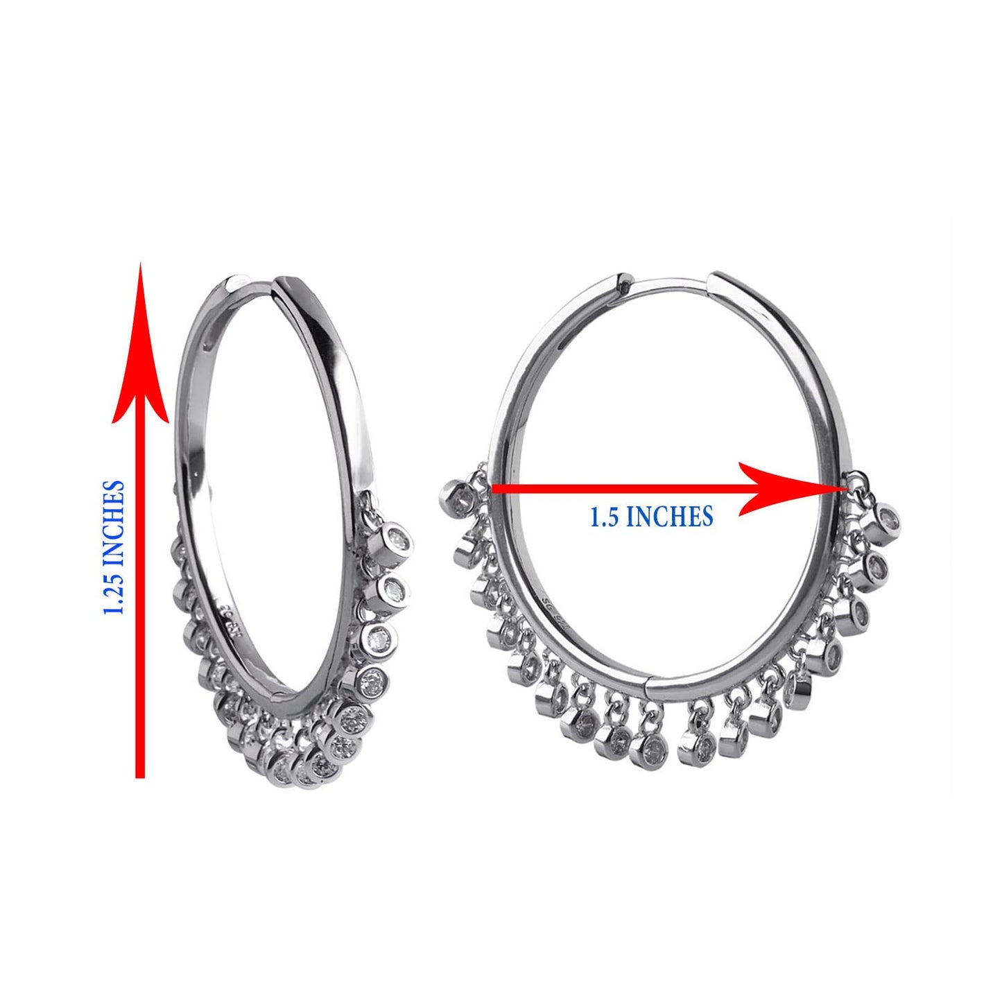 hoop shape earrings
