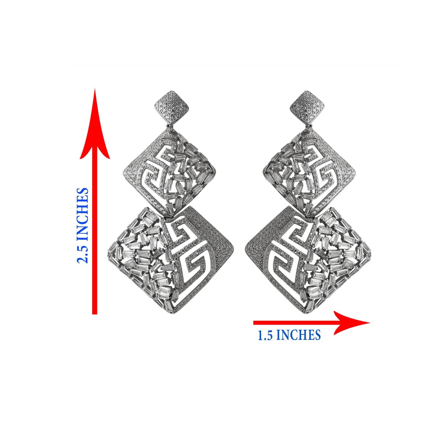 Double Rhombus Stud Earring
