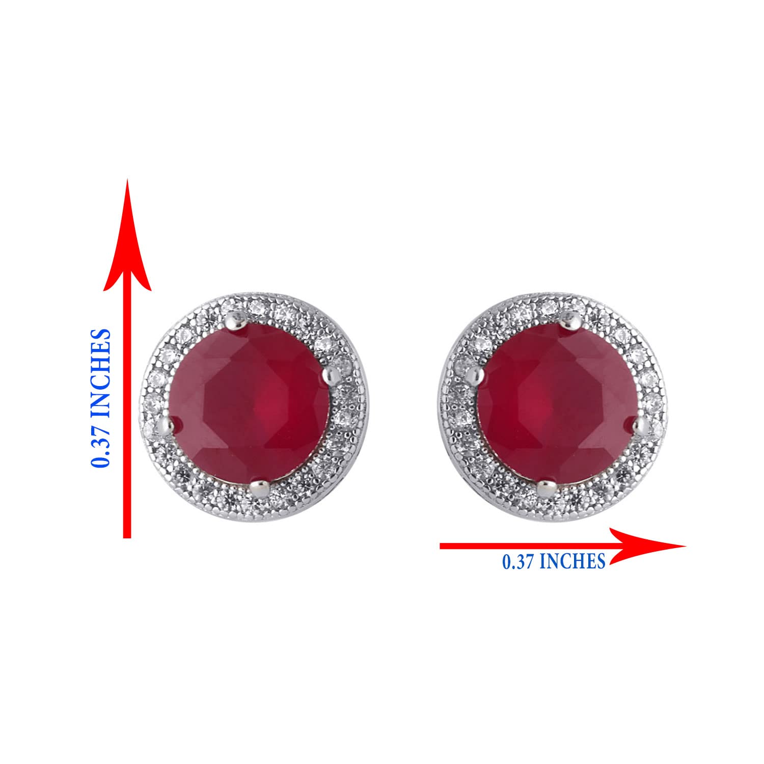 Ruby Stone Earrings