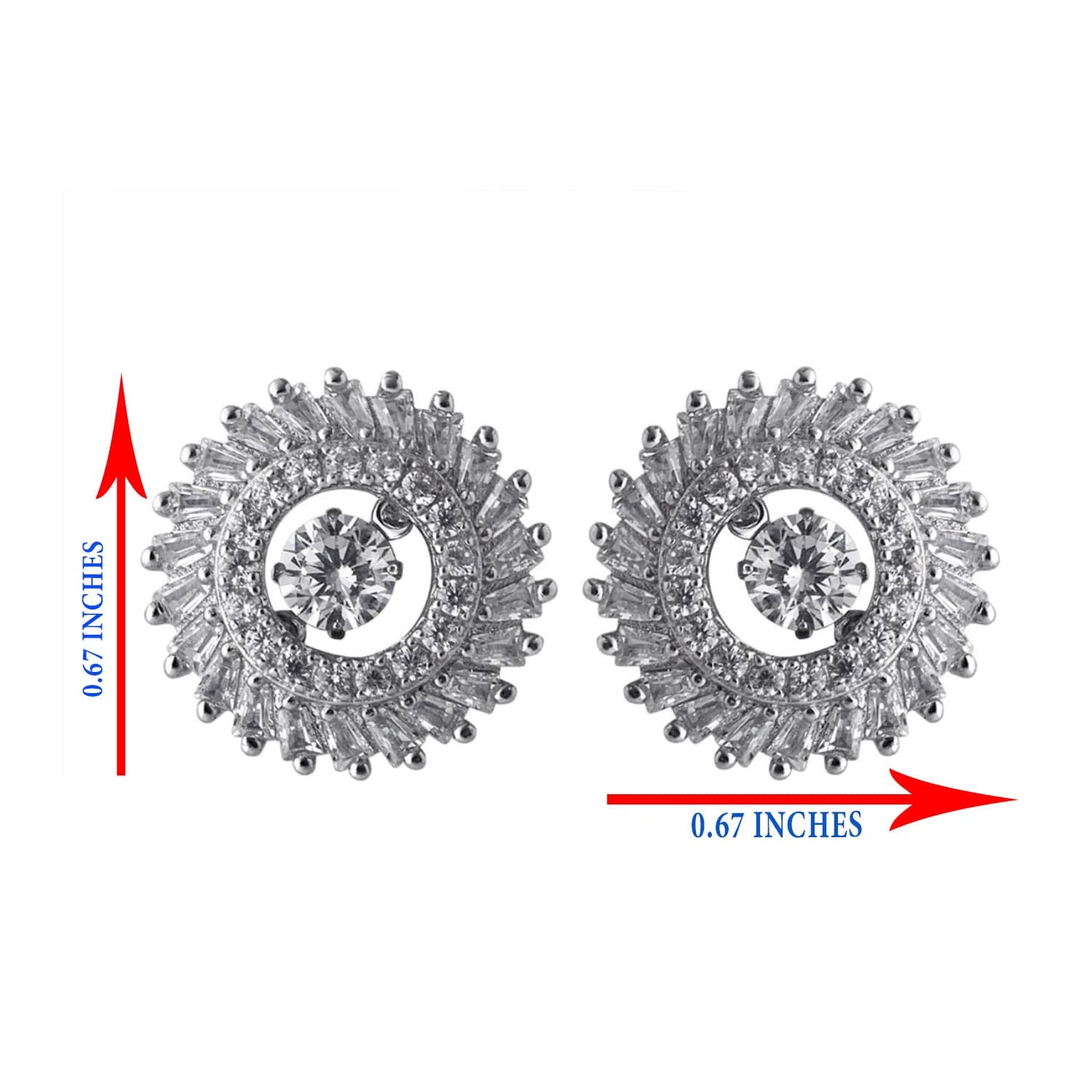 Sunrays Dancing Shape Earrings