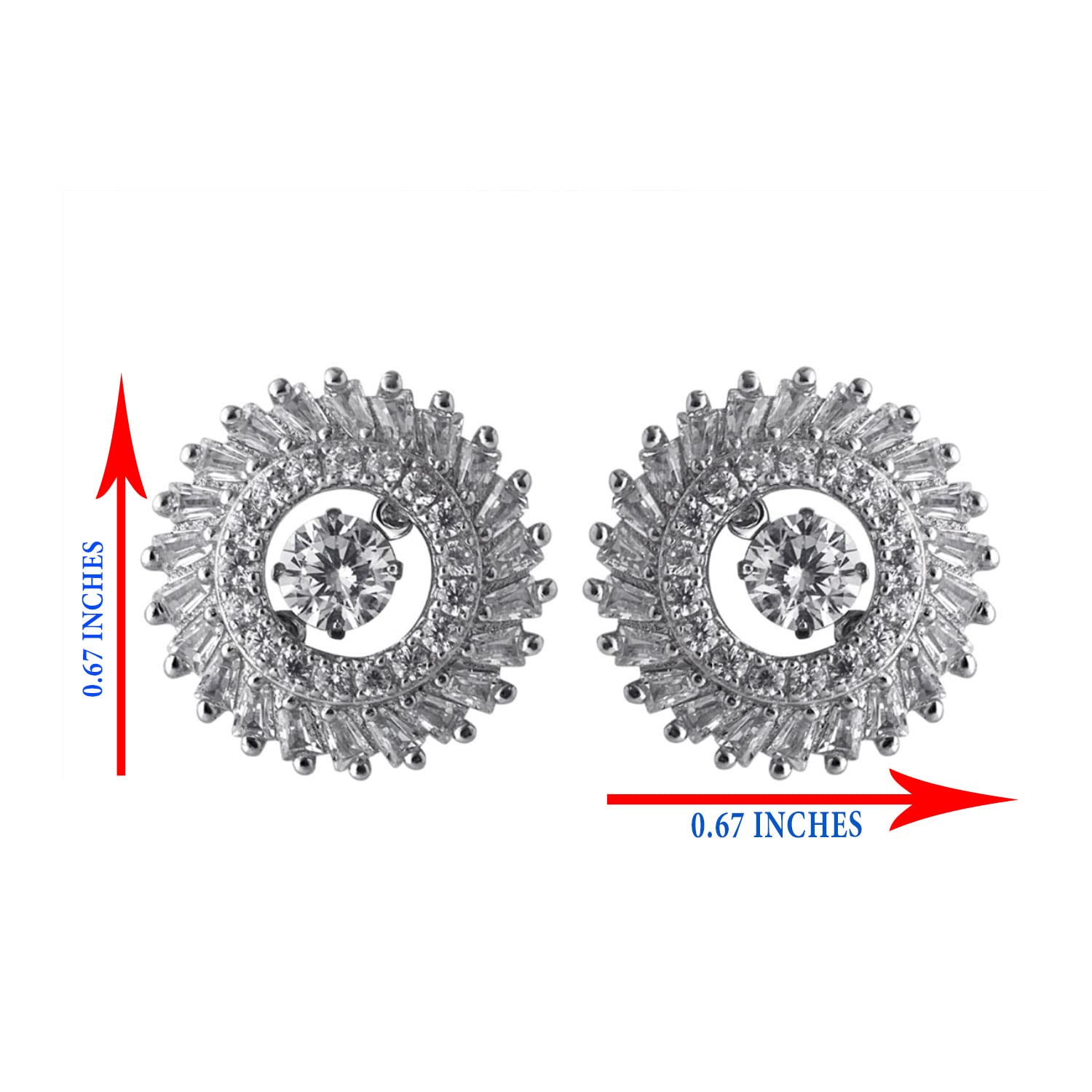 Sunrays Dancing Shape Earrings