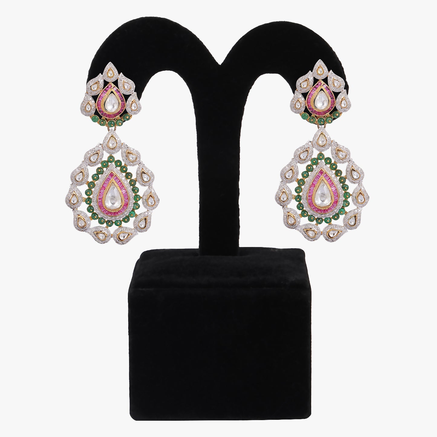 rhodium plated earrings