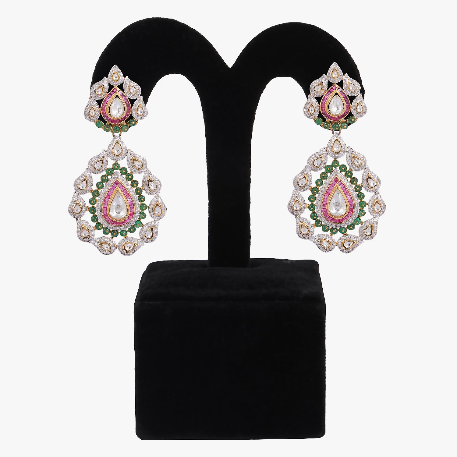 rhodium plated earrings