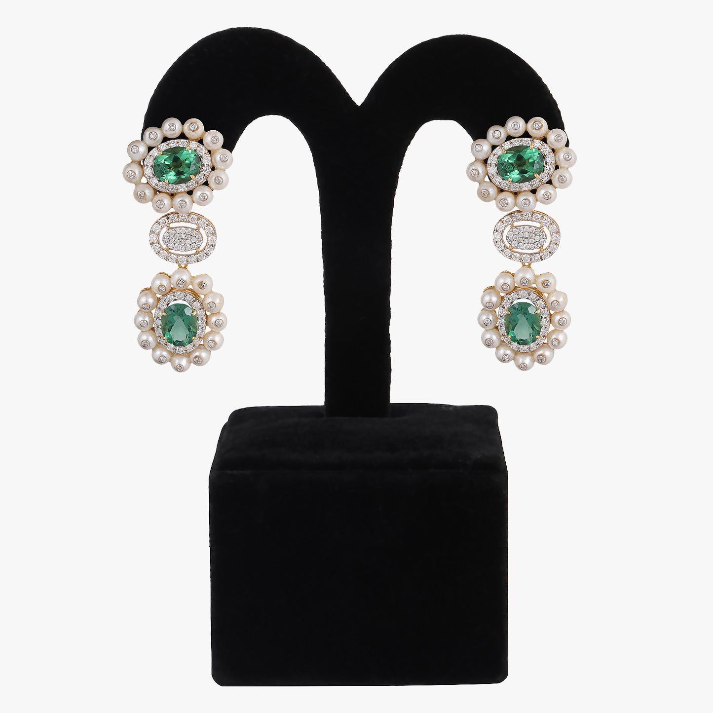 rhodium plated earrings