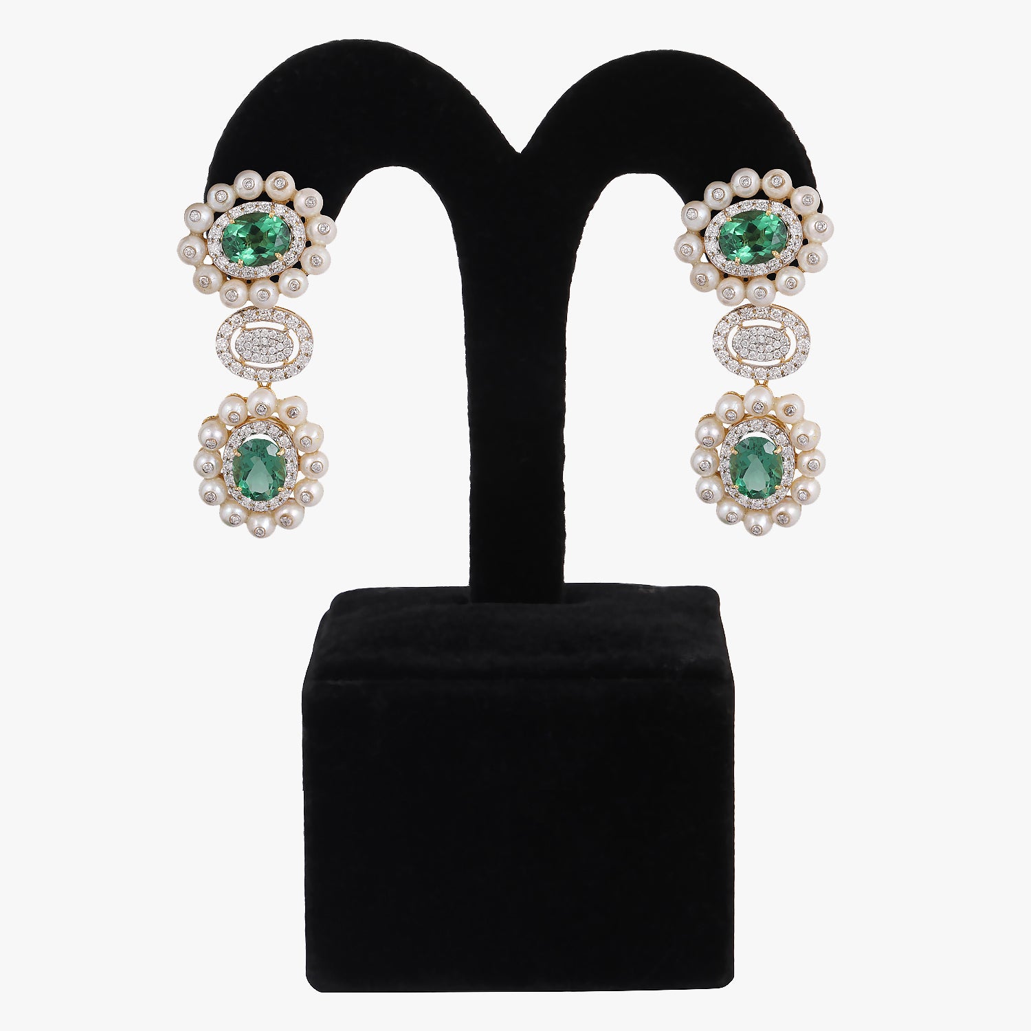 rhodium plated earrings