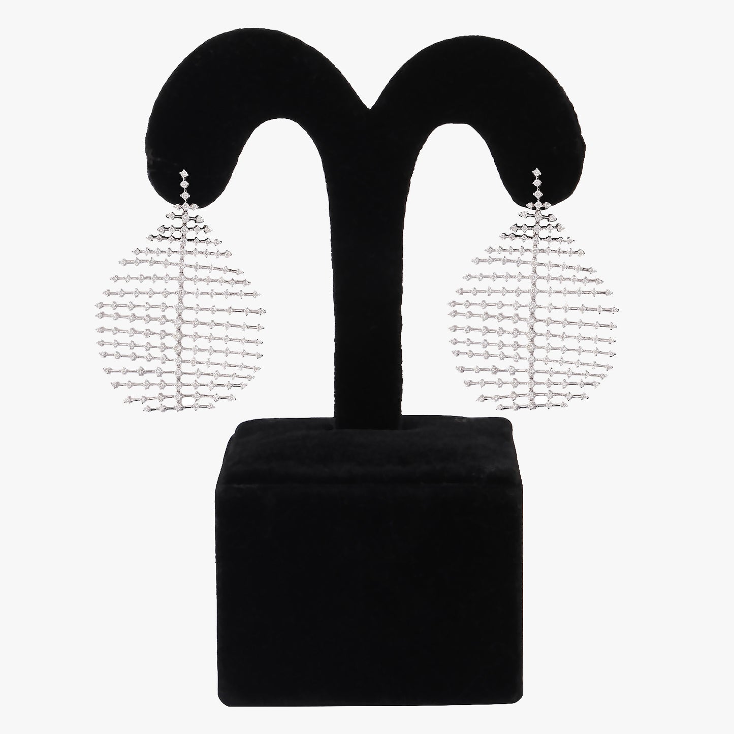 rhodium plated earrings