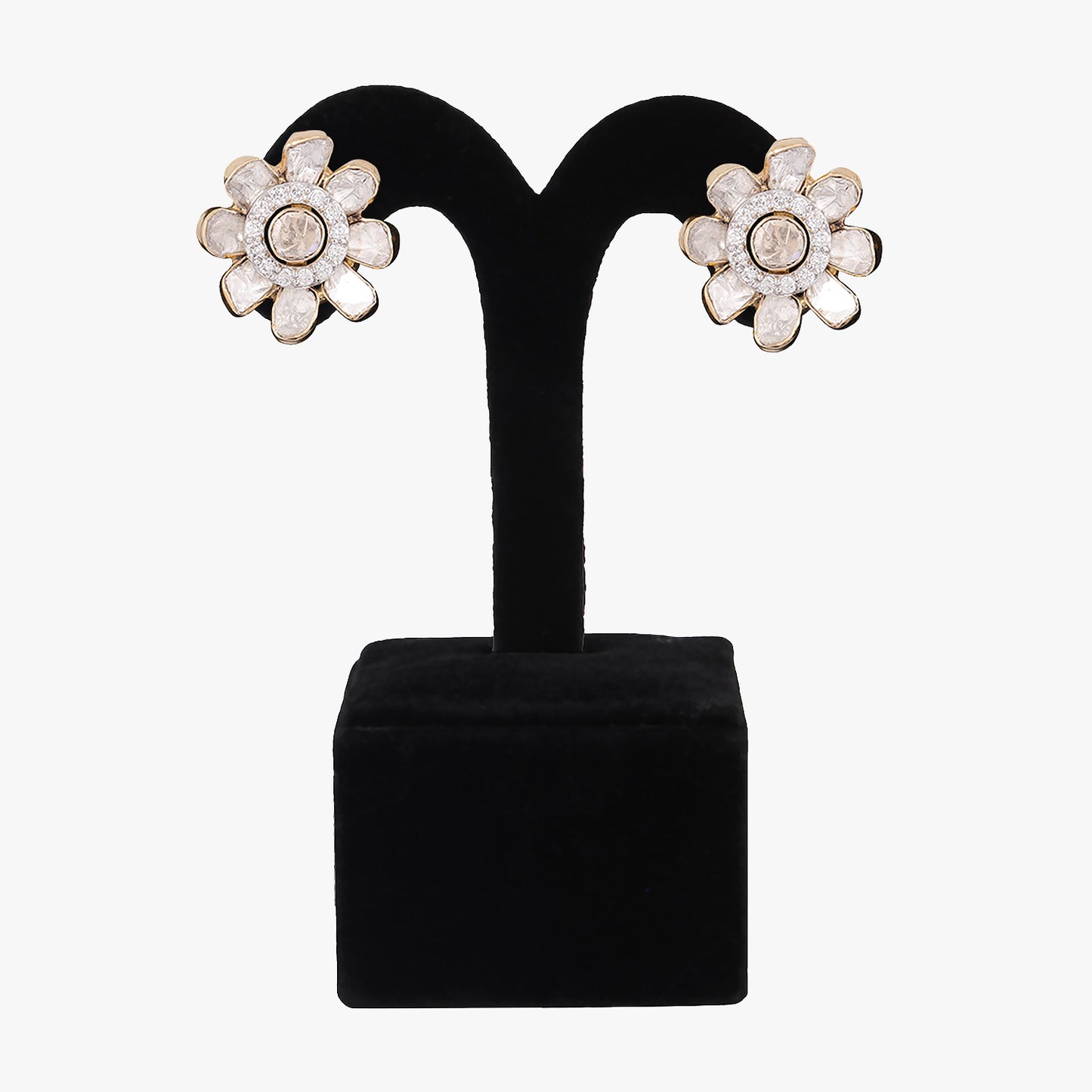 rhodium plated earrings