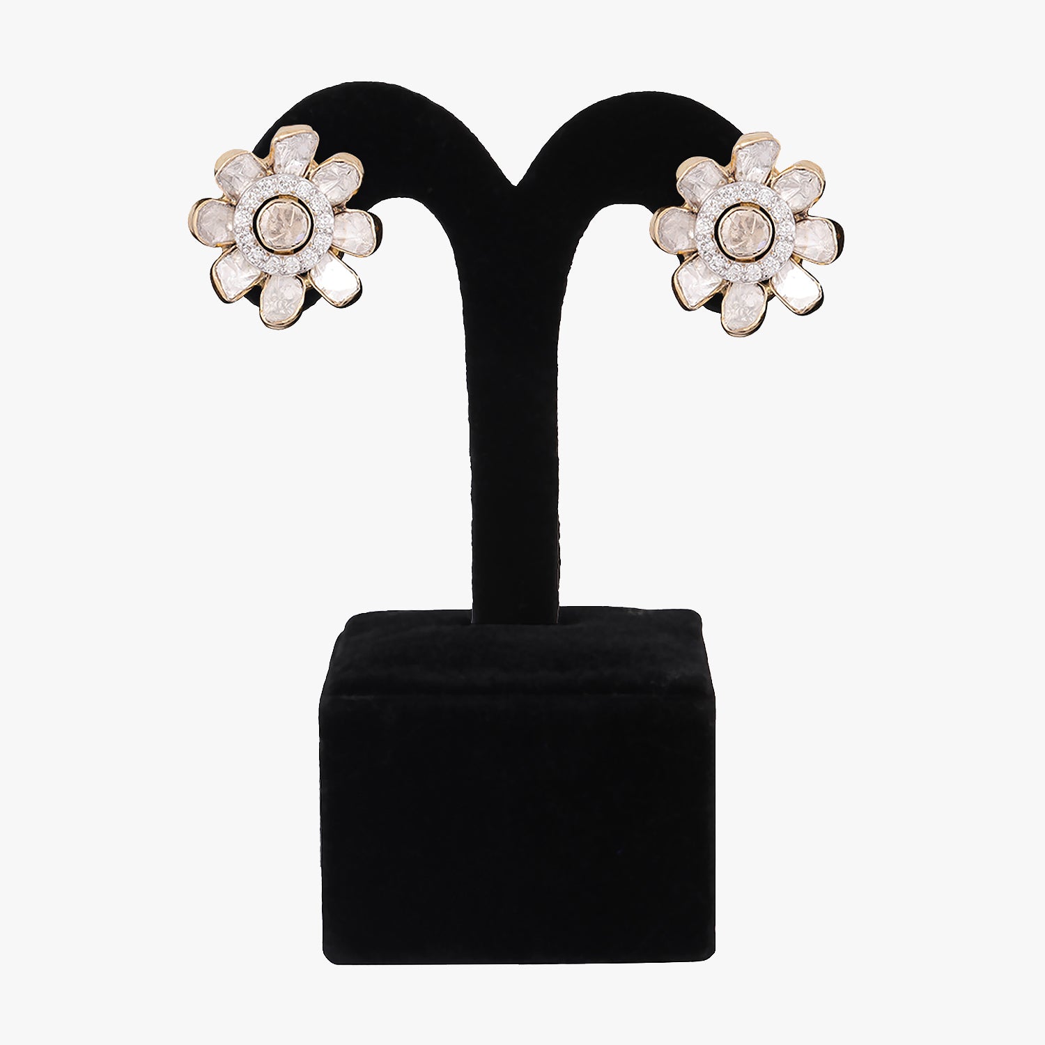 rhodium plated earrings