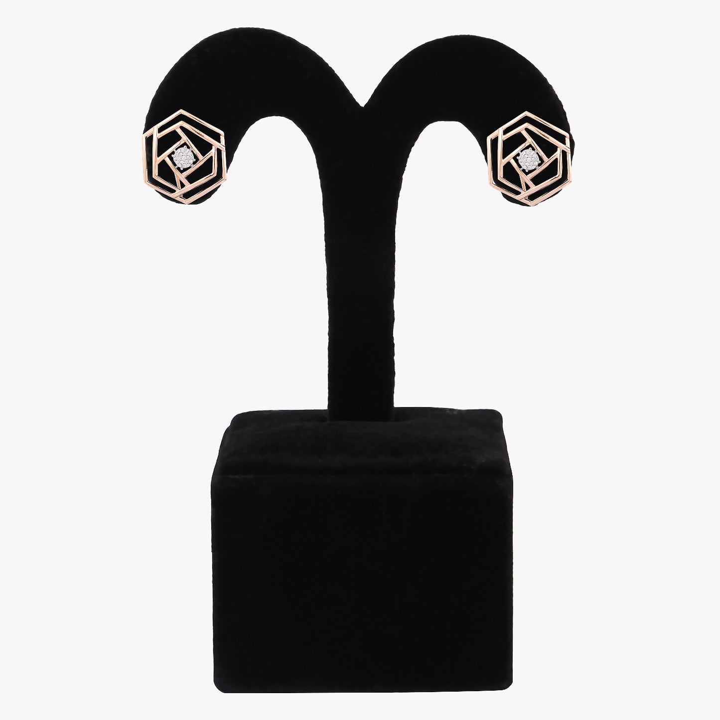 rhodium plated earrings