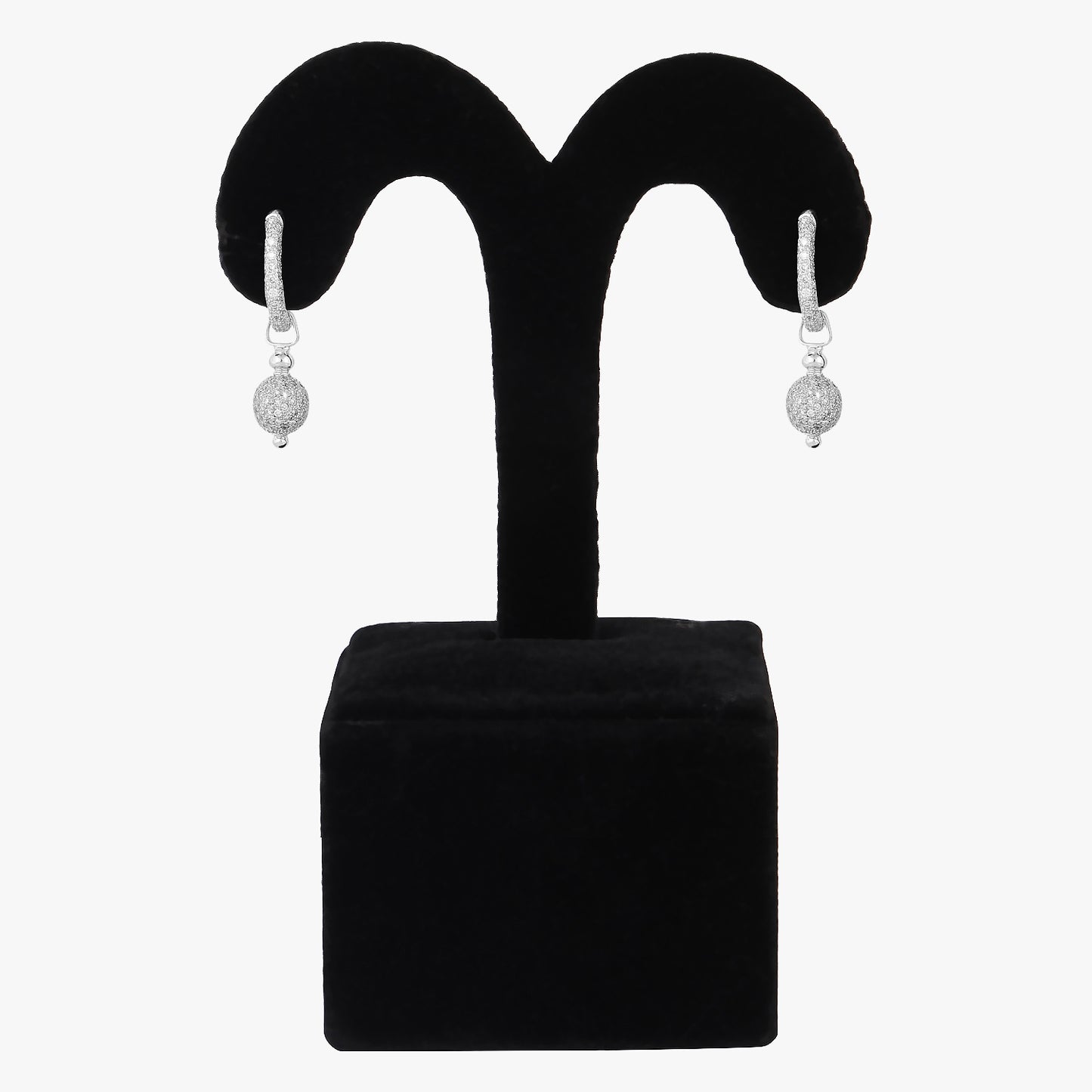 Rhodium Plated Earrings