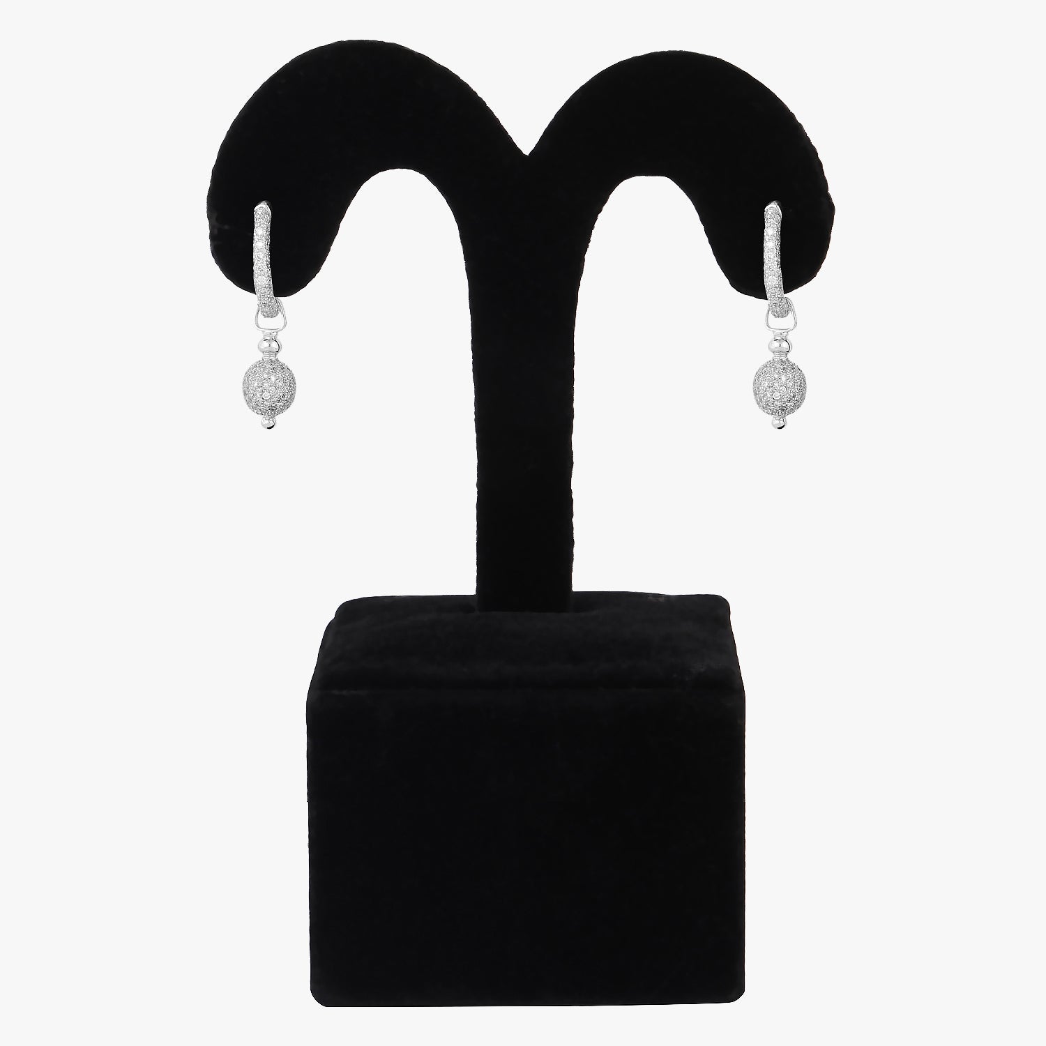 Rhodium Plated Earrings