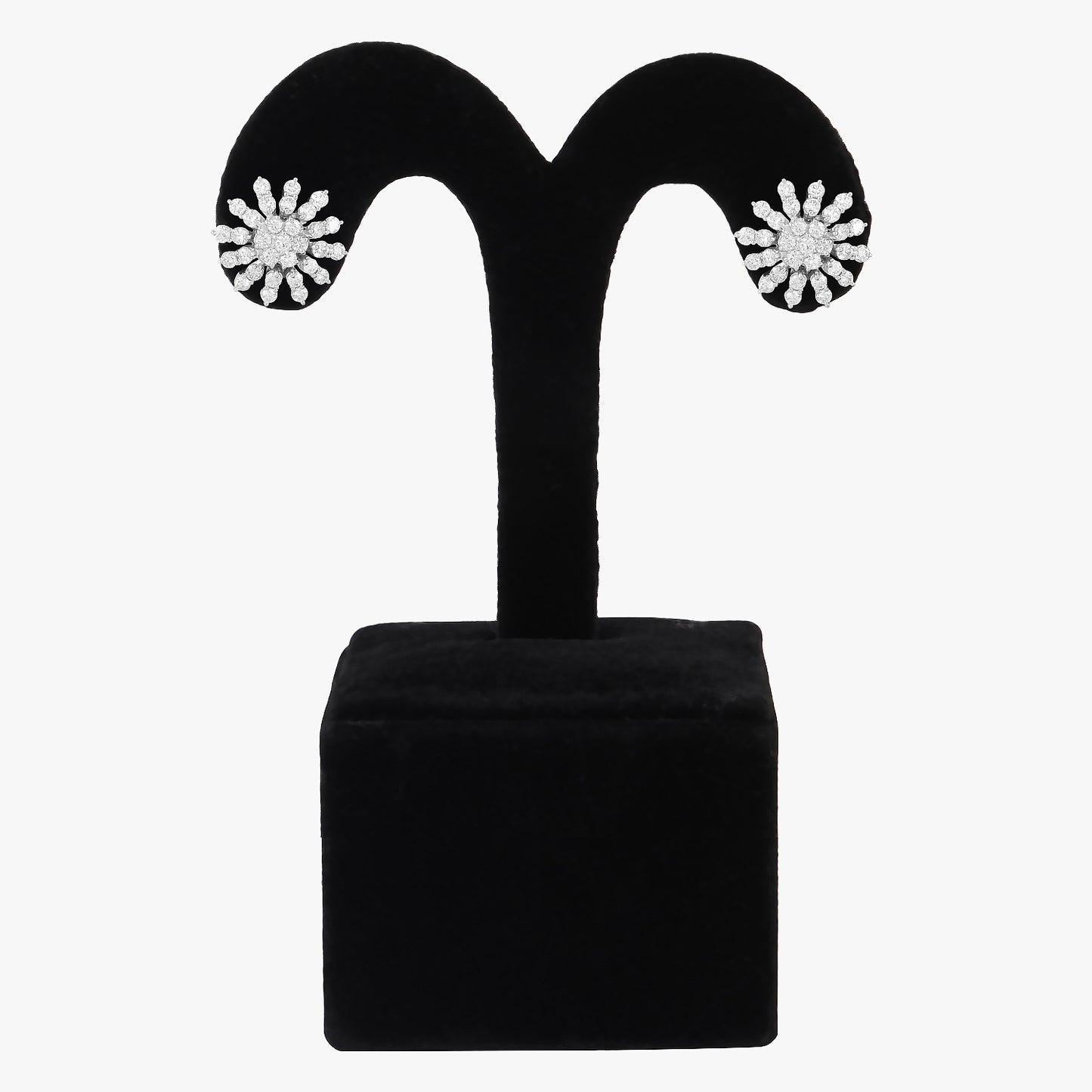 rhodium plated earrings