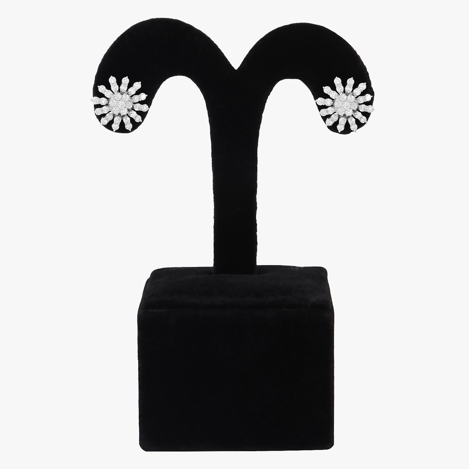 rhodium plated earrings