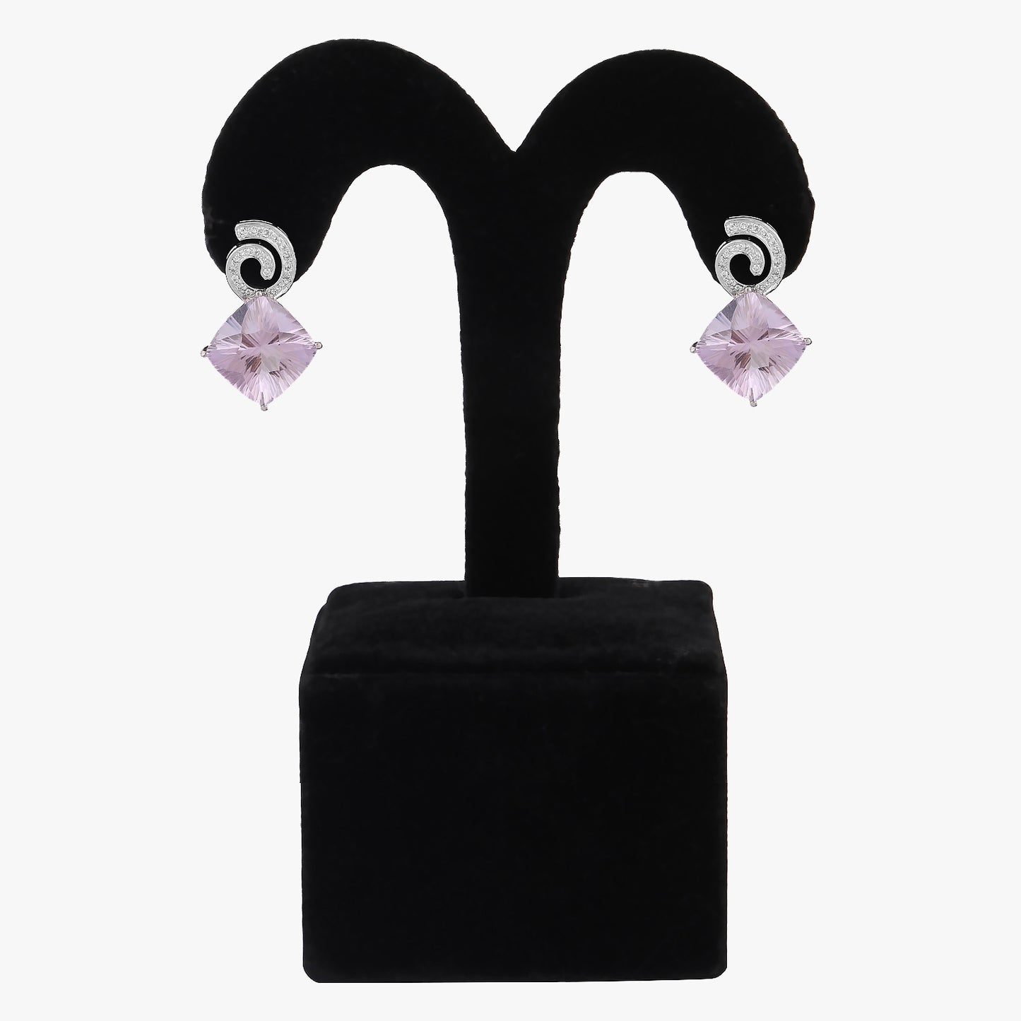 rhodium plated earrings