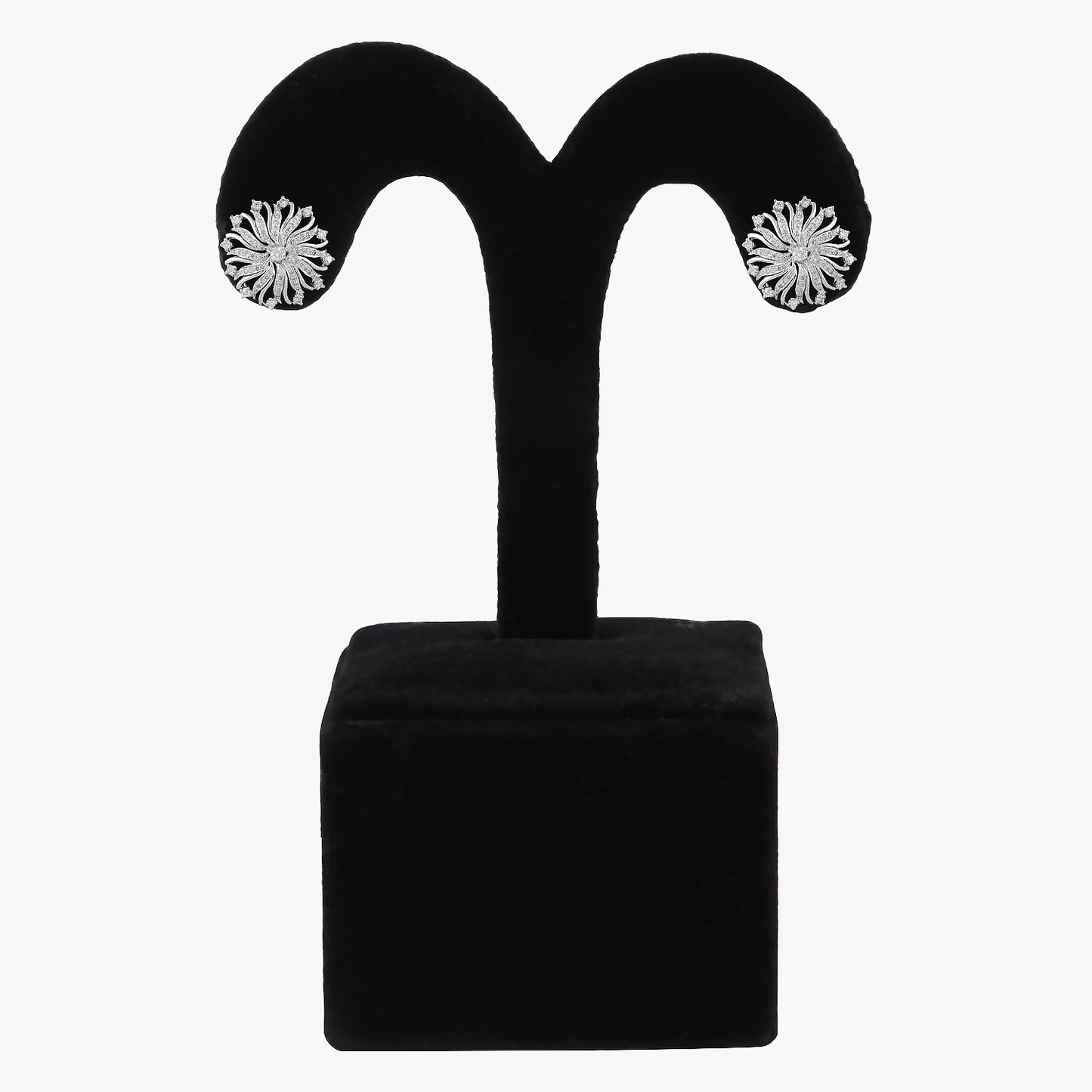 rhodium plated earrings
