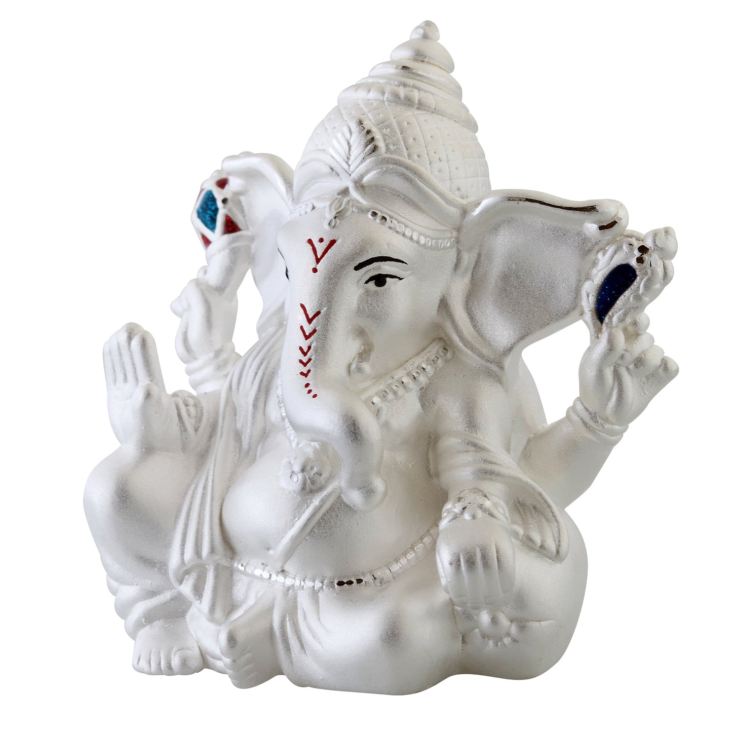 Motu Ganesh Idol Pure Silver Murti