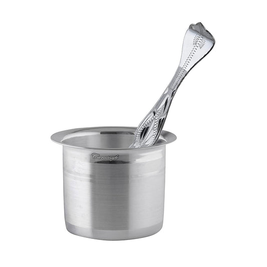 silver panchpatra set