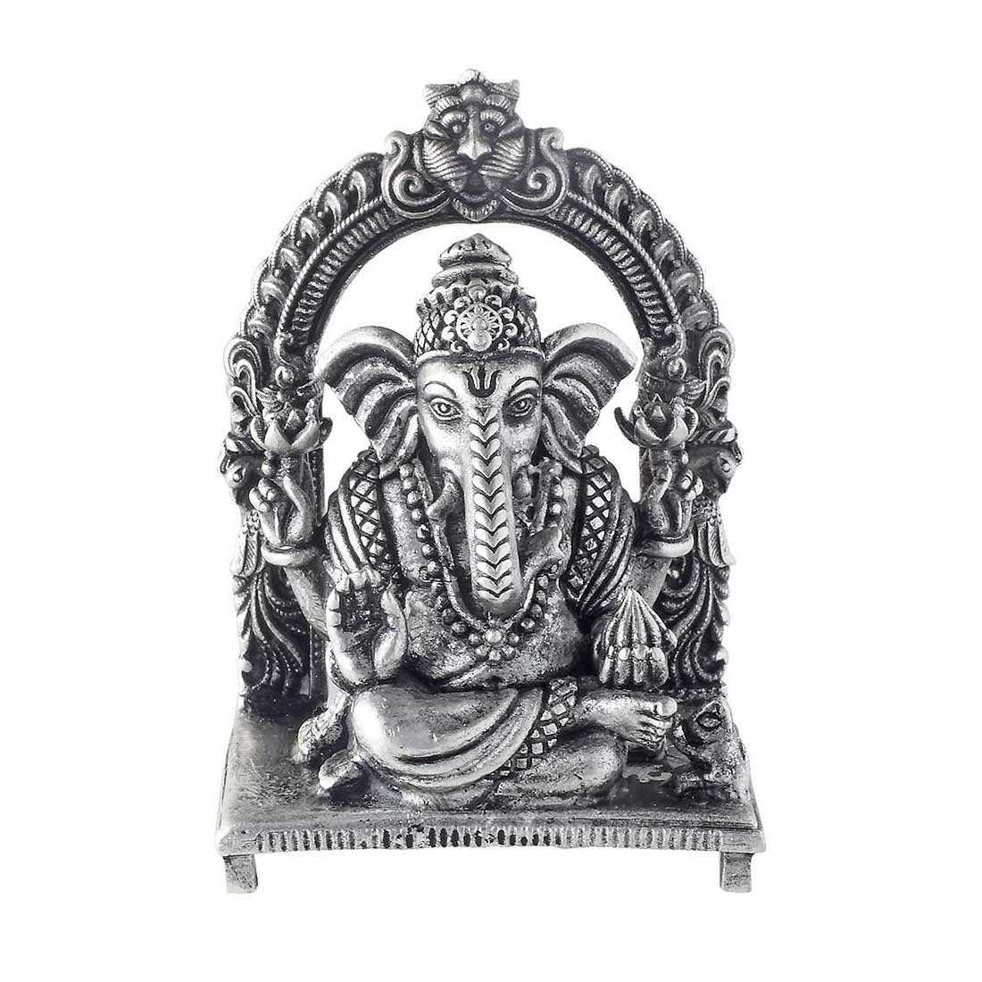 SILVER ANTIQUE GANESH