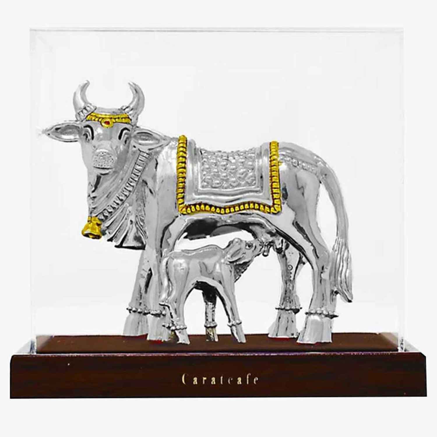 Silver cow for temple