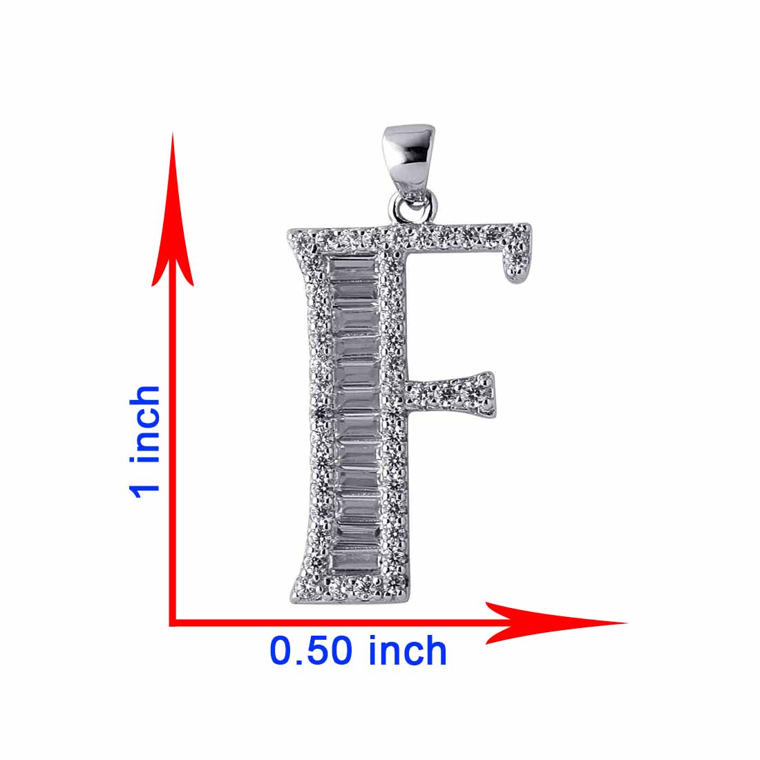 Customized F Alphabet Pendant