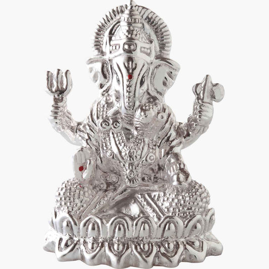 Silver ganesh idol