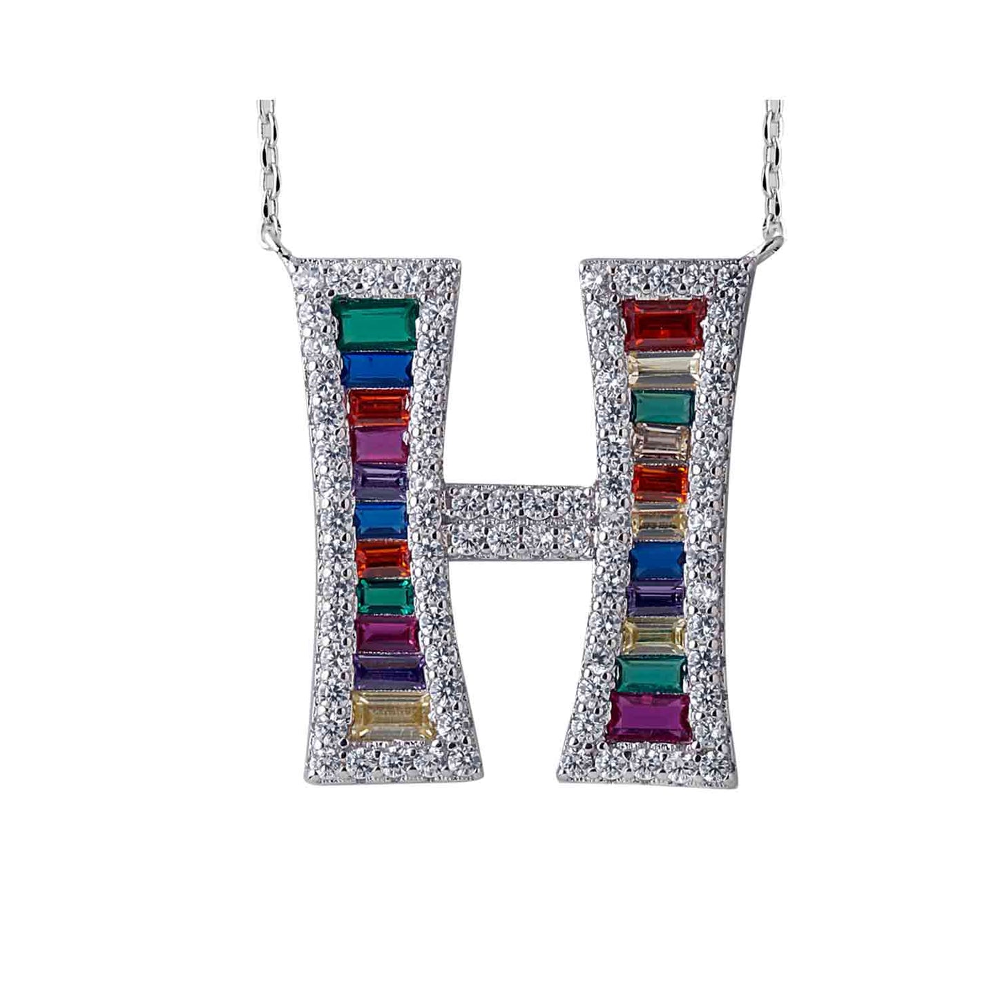 925 H shape Pendant