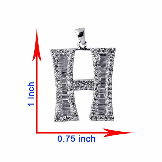 Pure Silver Alphabet Pendant