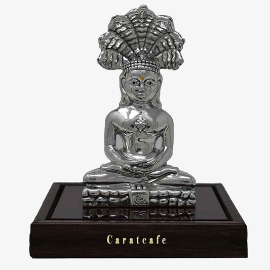 Silver parsavnath statue