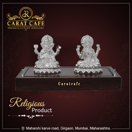 Silver laxmi ganesh