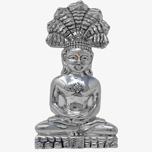 Silver jain god