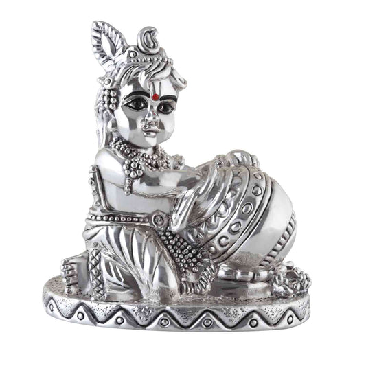 Silver 999 Krishna Idol Bal Gopal Murti