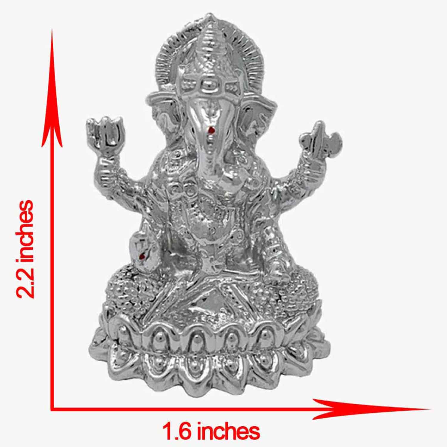 Silver ganesh  statue