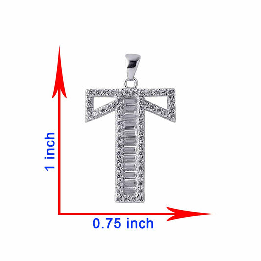 High Quality Zircon Baguettes Pendant