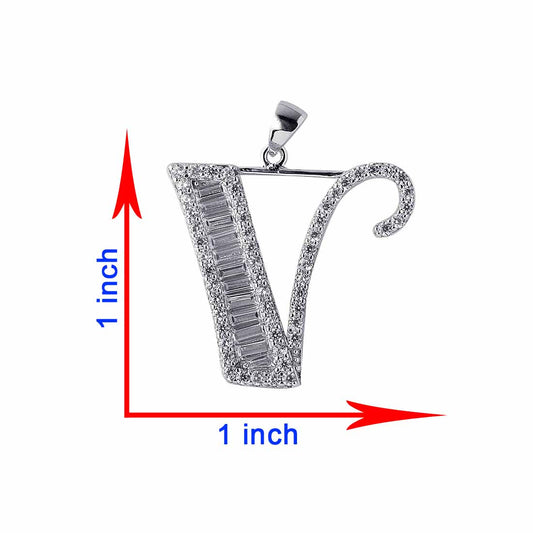 Glossy Finish V Shape Pendant