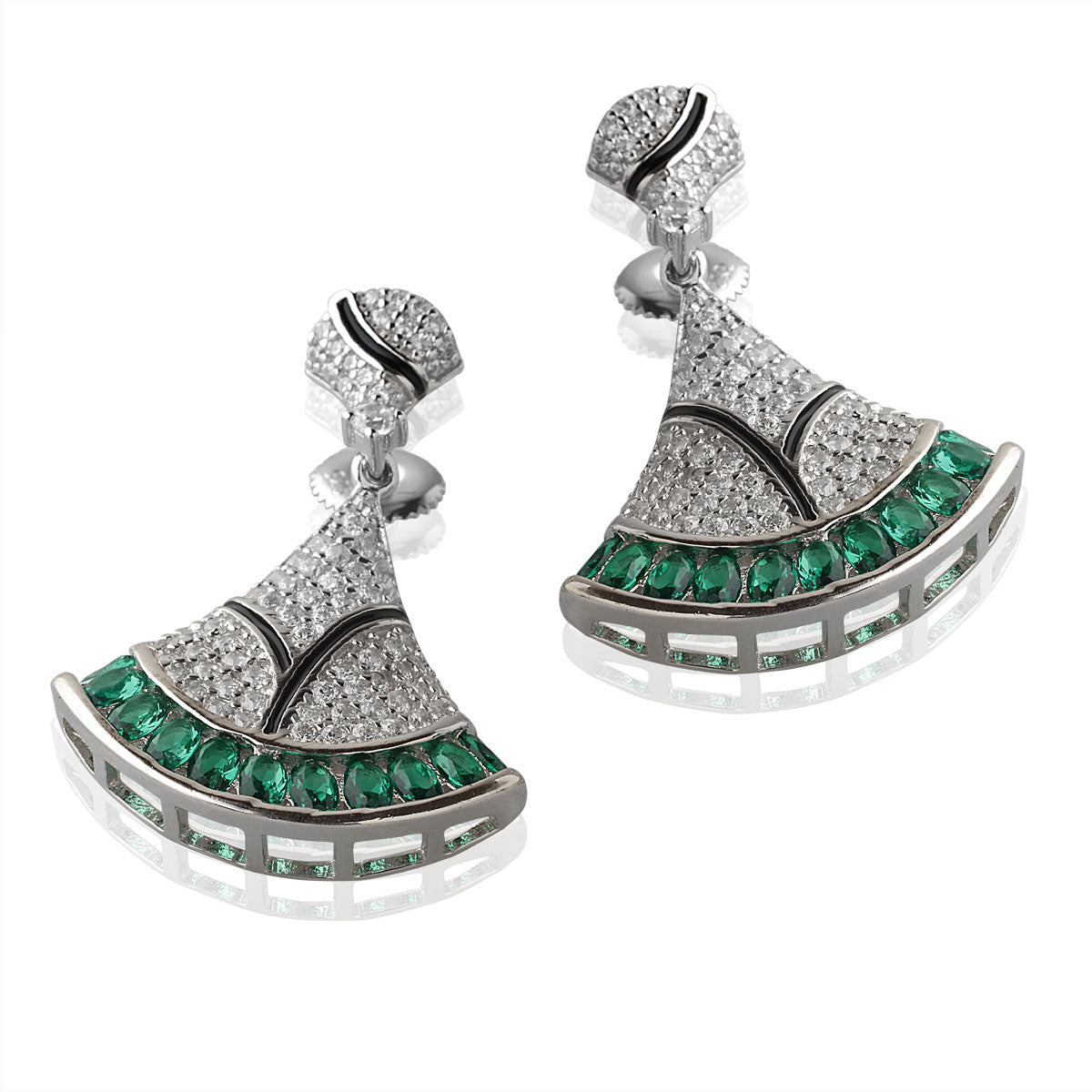 925 Sterling Silver CZ Jewellery Set - Hallmark Certified Cubic Zirconia at CaratCafe